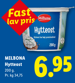 MILBONA Hytteost
