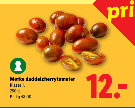 Mørke daddelcherrytomater