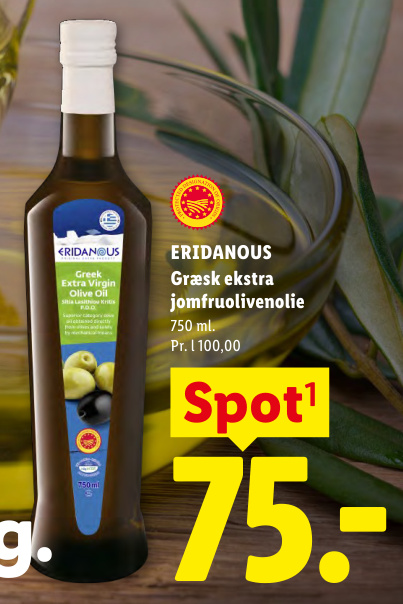 ERIDANOUS Græsk ekstra jomfruolivenolie