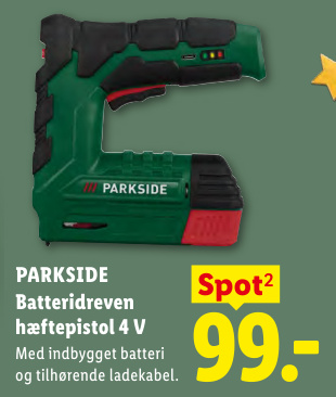 PARKSIDE Batteridreven hæftepistol 4 V