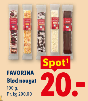 FAVORINA Blød nougat