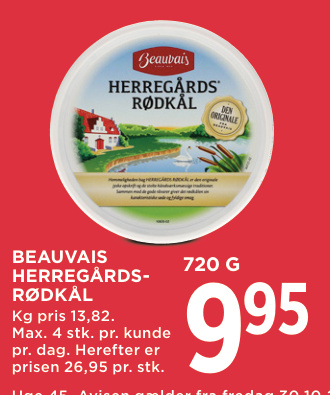BEAUVAIS HERREGÅRDS-RØDKÅL