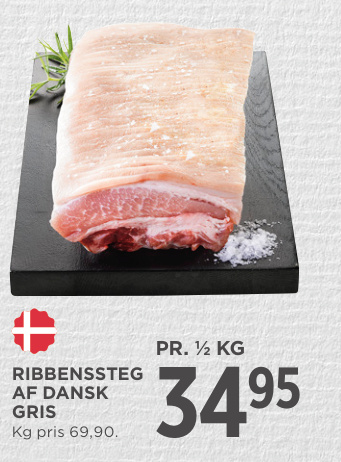 RIBBENSSTEG AF DANSK GRIS