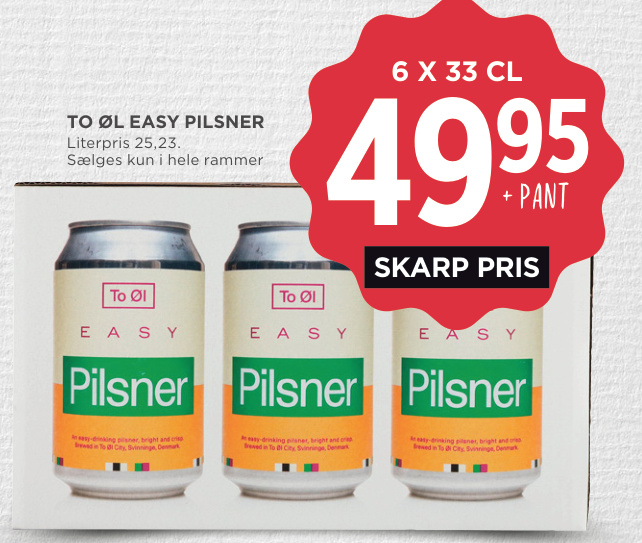 TO ØL EASY PILSNER