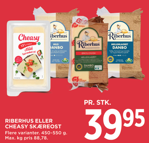 RIBERHUS ELLER CHEASY SKÆREOST