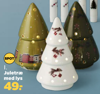 Juletræ med lys
