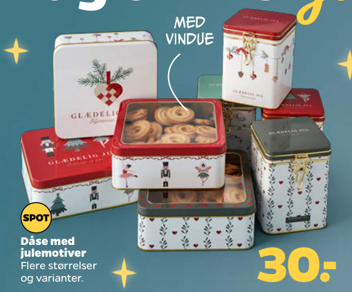 Dåse med julemotiver